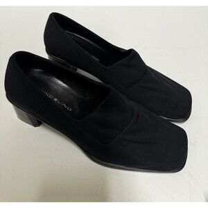 Bandolino Shoes Womens 9-9 1/2 Black Pull On Casual Fabric